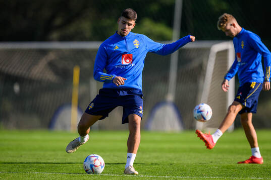 Edvin Kurtulus of the Swedish men's football national team