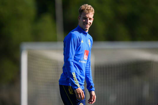 Samuel Gustafson of the Swedish men's football national