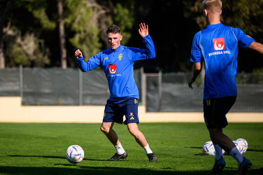 Noah Persson of the Swedish men's football national team at
