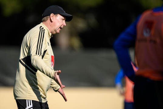 assistant coach Peter Wettergen of the Swedish men's