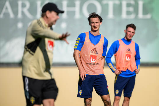 assistant coach Peter Wettergen, Hjalmar Ekdal and Noah