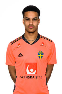 goalkeeper Oliver Dovin of the Swedish men's football