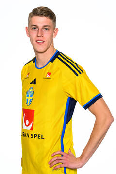 Alexander Bernhardsson of the Swedish men's football