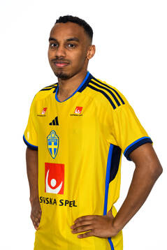 Bilal Hussein of the Swedish men's football national team