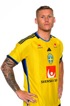 Victor Edvardsen of the Swedish men's football national
