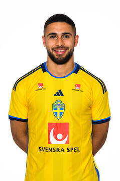 Omar Faraj of the Swedish men's football national team