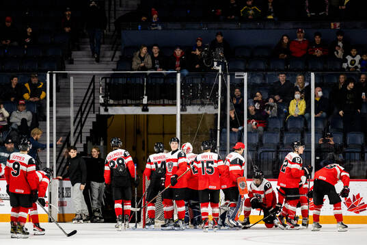 Players of Austria look dejected