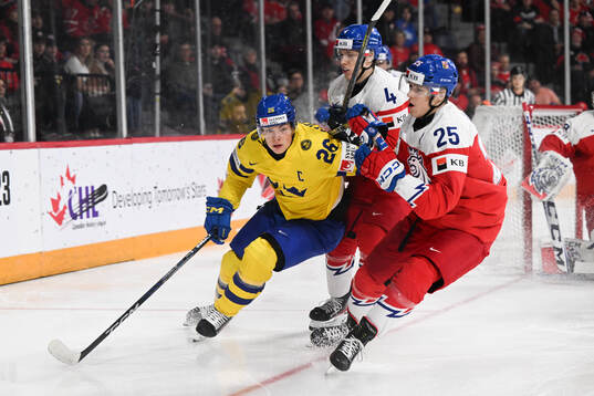 Victor Stjernborg of Sweden against Jiri Tichacek and Jiri