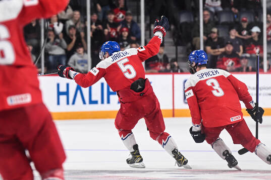 David Jiricek of Czech Republic celebrates