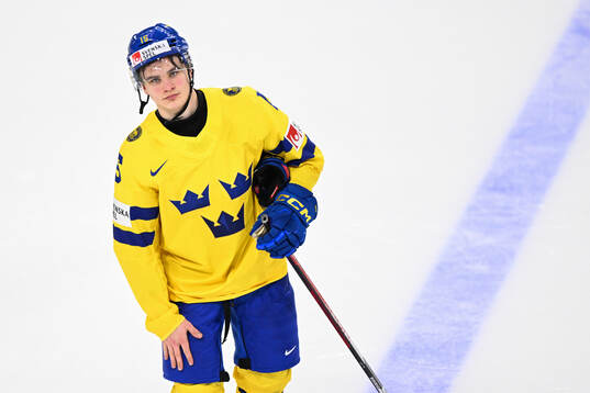 Jakob Norén of Sweden looks dejected