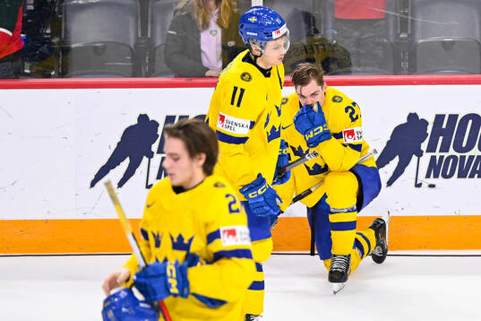 Oskar Pettersson of Sweden looks dejected