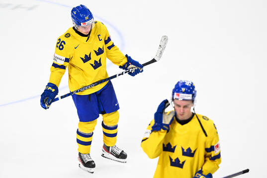 Victor Stjernborg of Sweden looks dejected