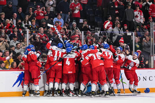 Players of Czech Republic celebrate