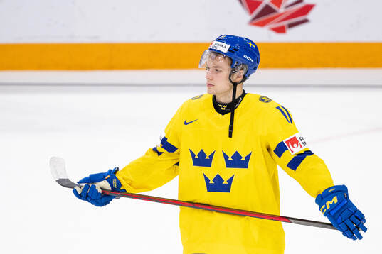 Fabian Lysell of Sweden looks dejected