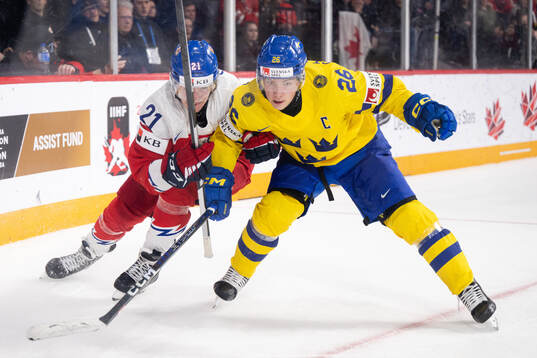 Jaroslav Chmelar of Czech Republic and Victor Stjernborg of