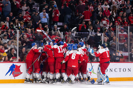 Players of Czech Republic celebrate