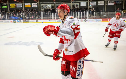 Troja/Ljungbys Emil Ekholm jublar