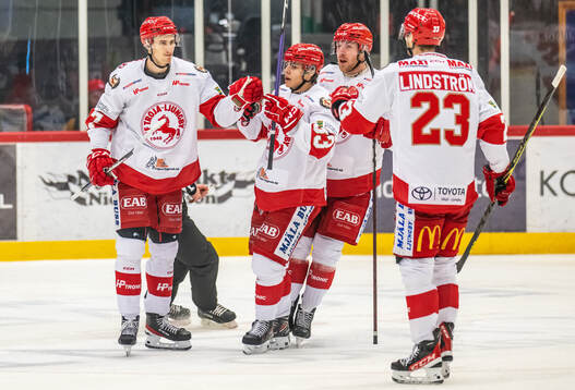 Troja/Ljungbys Emil Ekholm jublar