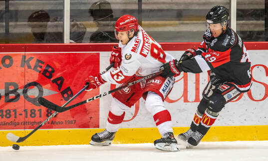 Troja/Ljungbys Jonathan Wikström och Nybros Anton
