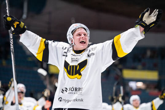Västerås Anton Eriksson jublar