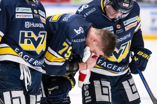 HV71s Radan Lenc har ont