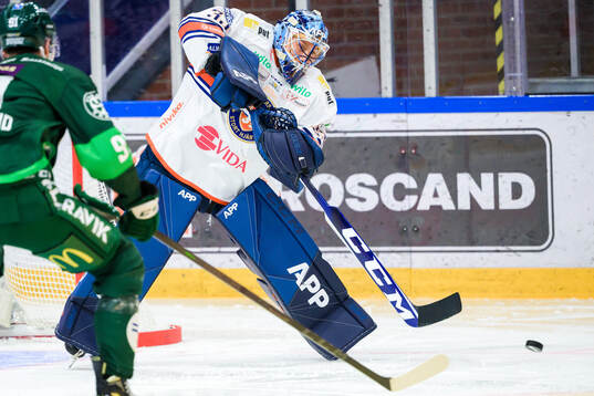 Växjös målvakt Emil Larmi