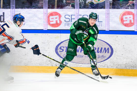 Växjös Miika Koivisto och Färjestads Patrik Lundh