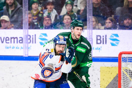 Växjös Lukas Bengtsson och Färjestads Per Åslund