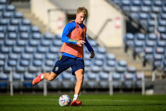Samuel Gustafson of the Swedish men's football national