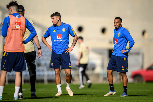 Edvin Kurtulus and Bilal Hussein of the Swedish men's