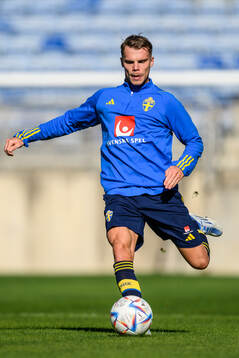 Elias Andersson of the Swedish men's football national team