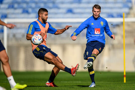 Omar Faraj and Elias Andersson of the Swedish men's