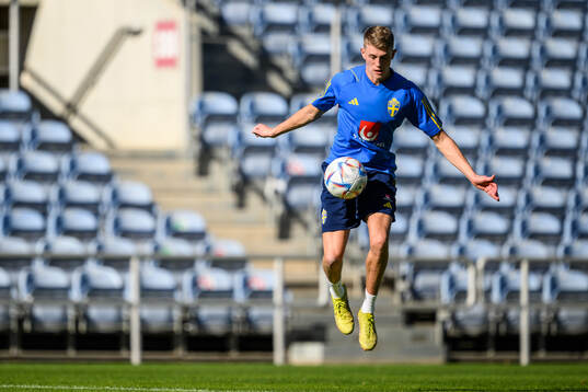 Alexander Bernhardsson of the Swedish men's football