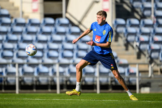 Alexander Bernhardsson of the Swedish men's football