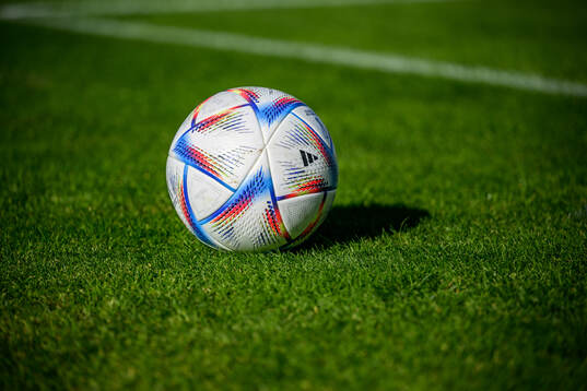 A football at a training session