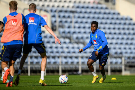 Josafat Mendes of the Swedish men's football national team