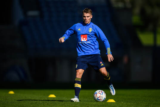 Elias Andersson of the Swedish men's football national team