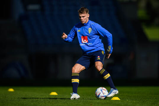 Elias Andersson of the Swedish men's football national team