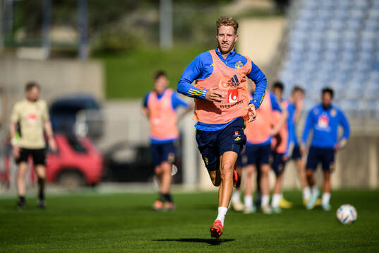 Samuel Gustafson of the Swedish men's football national