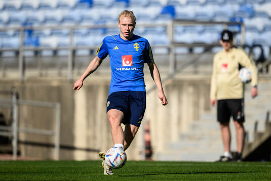 André Boman of the Swedish men's football national team at