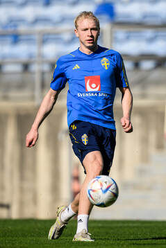 André Boman of the Swedish men's football national team at