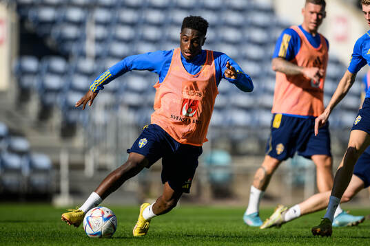 Josafat Mendes of the Swedish men's football national team