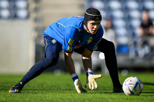 goalkeeper Jacob Widell Zetterström of the Swedish men's