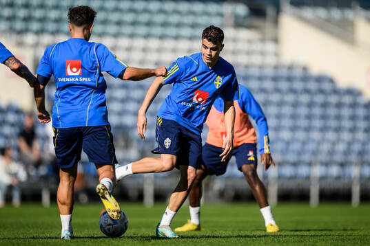 Yasin Ayari of the Swedish men's football national team at