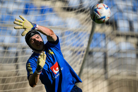 goalkeeper Jacob Widell Zetterström of the Swedish men's