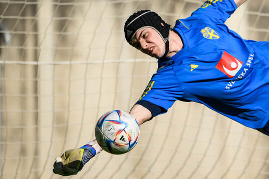 goalkeeper Jacob Widell Zetterström of the Swedish men's