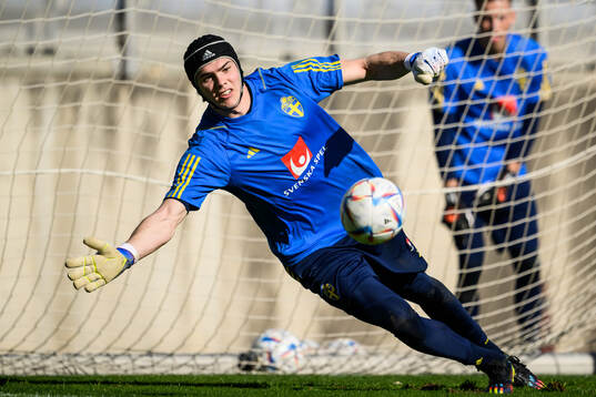 goalkeeper Jacob Widell Zetterström of the Swedish men's