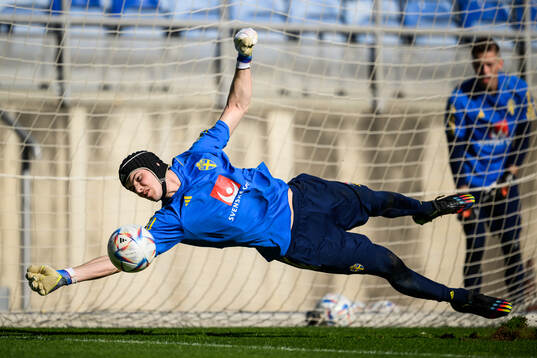 goalkeeper Jacob Widell Zetterström of the Swedish men's