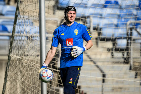 goalkeeper Jacob Widell Zetterström of the Swedish men's