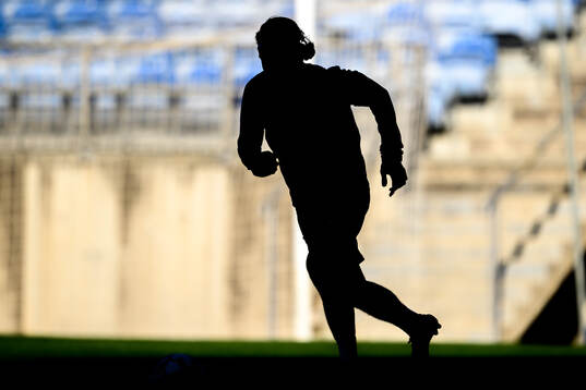The silhouette of Sebastian Nanasi of the Swedish men's